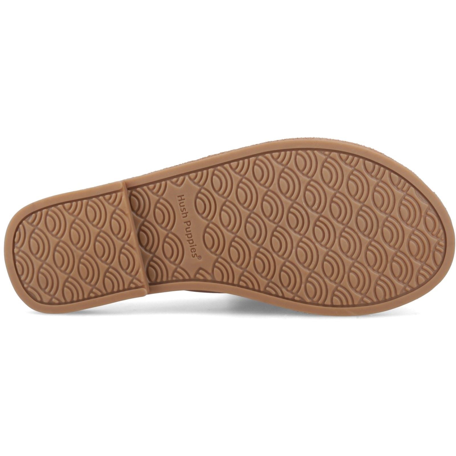 Hush Puppies Amy Wide Fit Leather Women's Tan Standard Sandals
