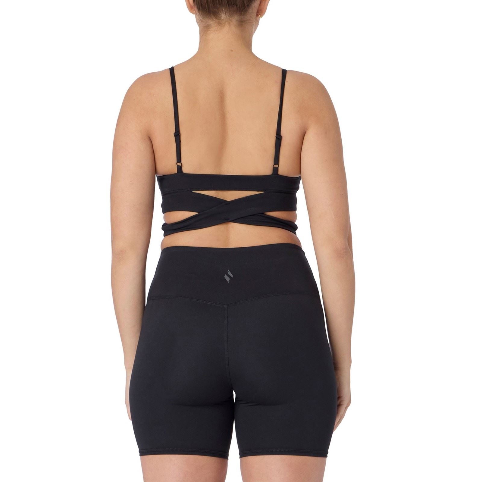 Skechers Goflex Slim Wrap Bra Polyester Women's Black Sports Bra