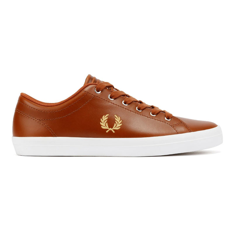 Fred Perry Baseline Leather Men's Tan/Champagne Trainers
