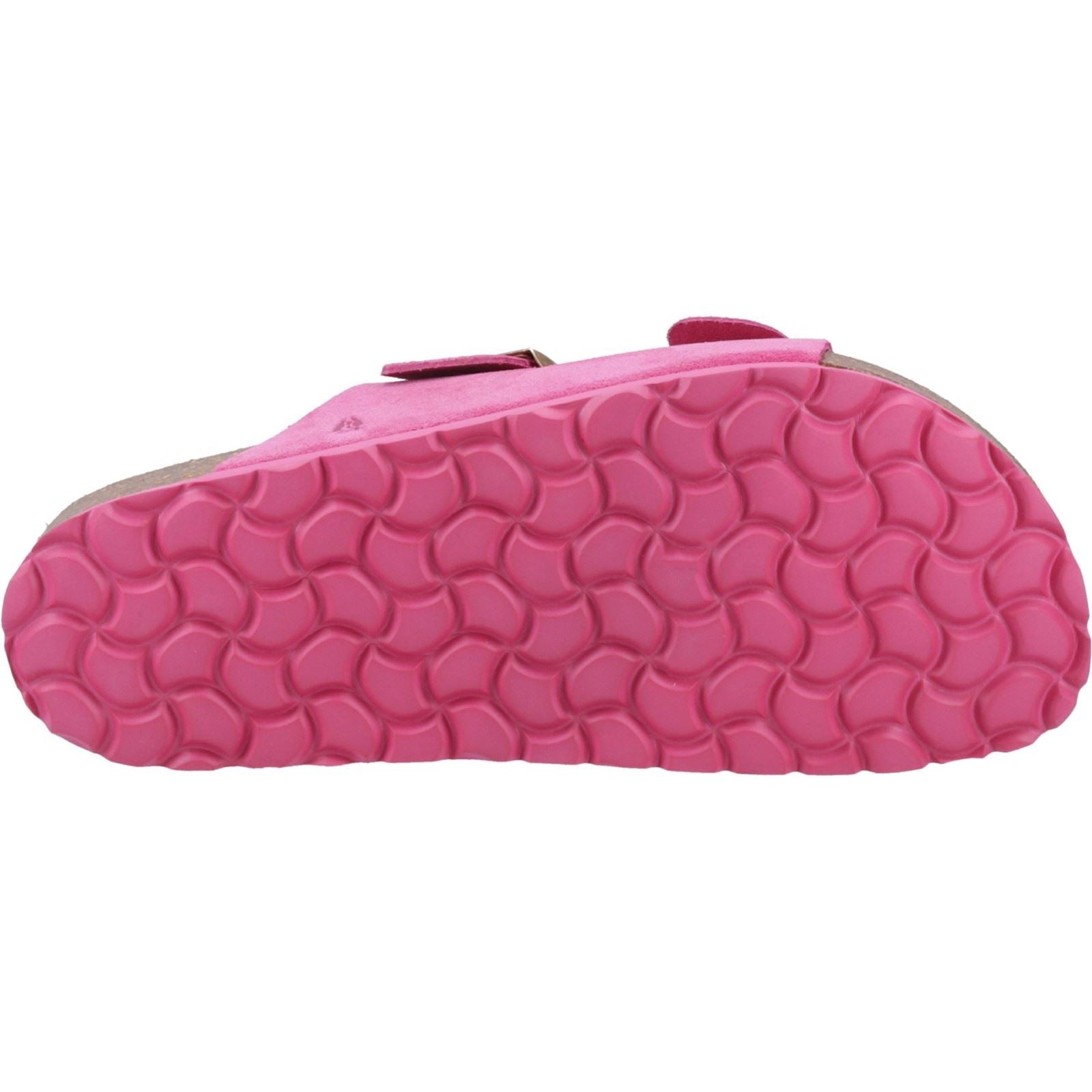 Hush Puppies Brixley Mule Suede Women's Fuchsia Standard Sandals