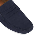 Dune Bradlay Suede Men's Blue Moccasins Shoes