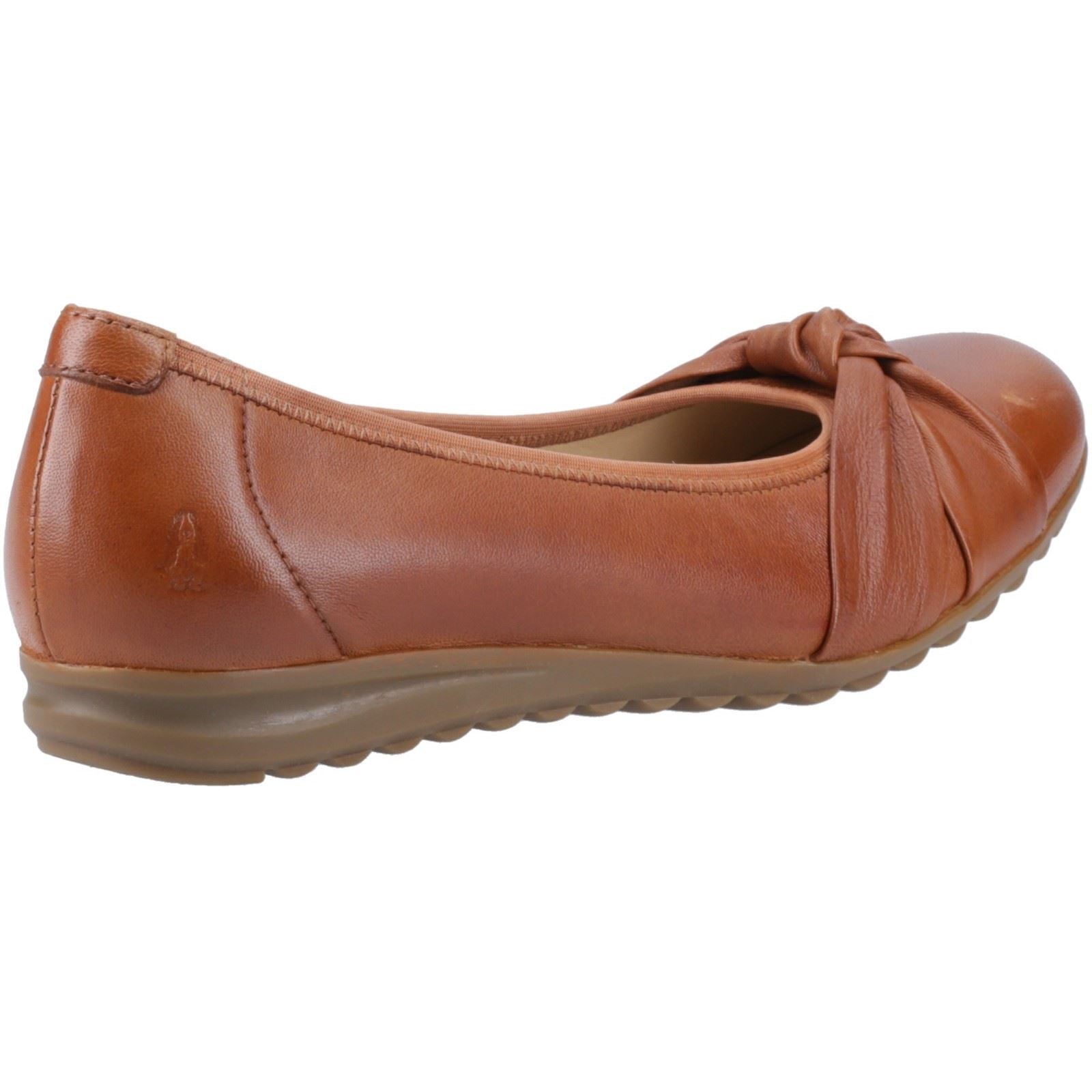 Hush Puppies Lilith Leather Women's Tan Standard Flats