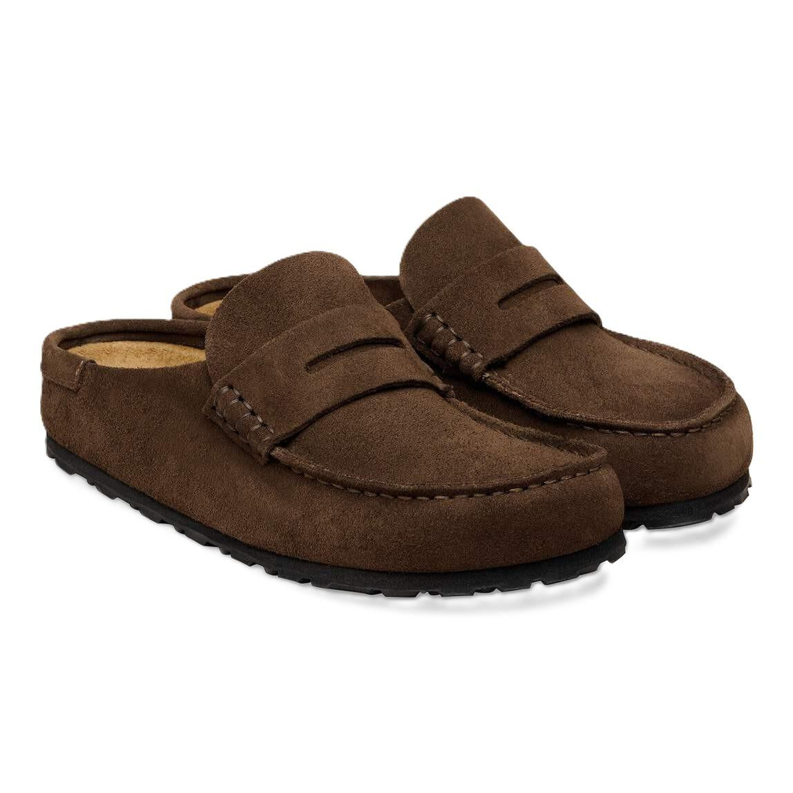 Birkenstock Naples Suede Carafe Regular Clogs