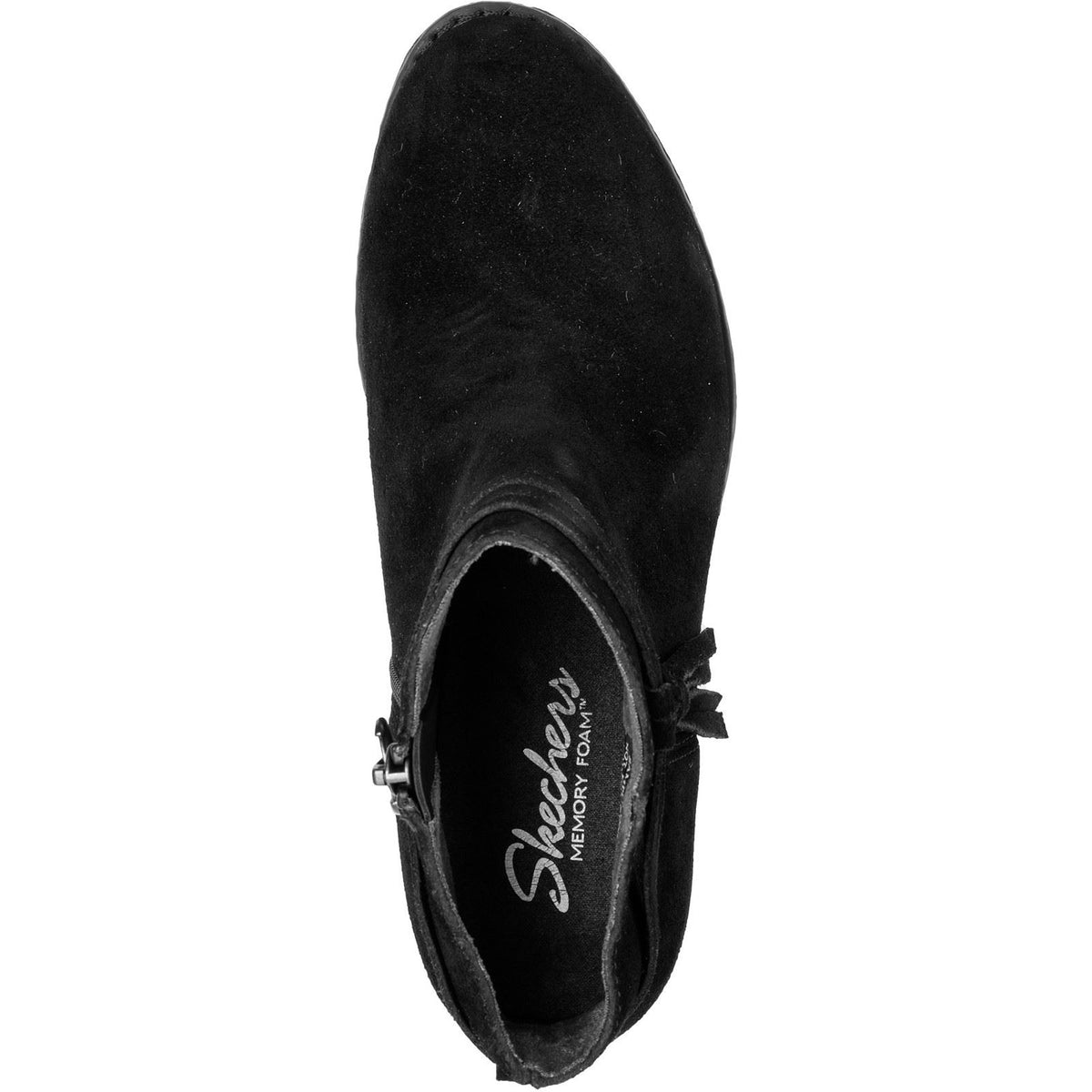 Skechers Texas Modern Western Leather Women's Black Suede Boots