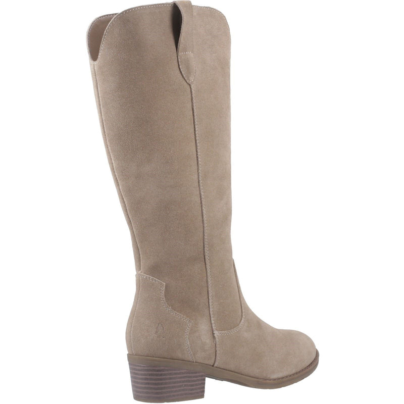 Hush Puppies Isabella Suede Women's Taupe Heeled Knee High Boots