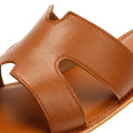 Tower London Cut Out Leather Women's Tan Mules