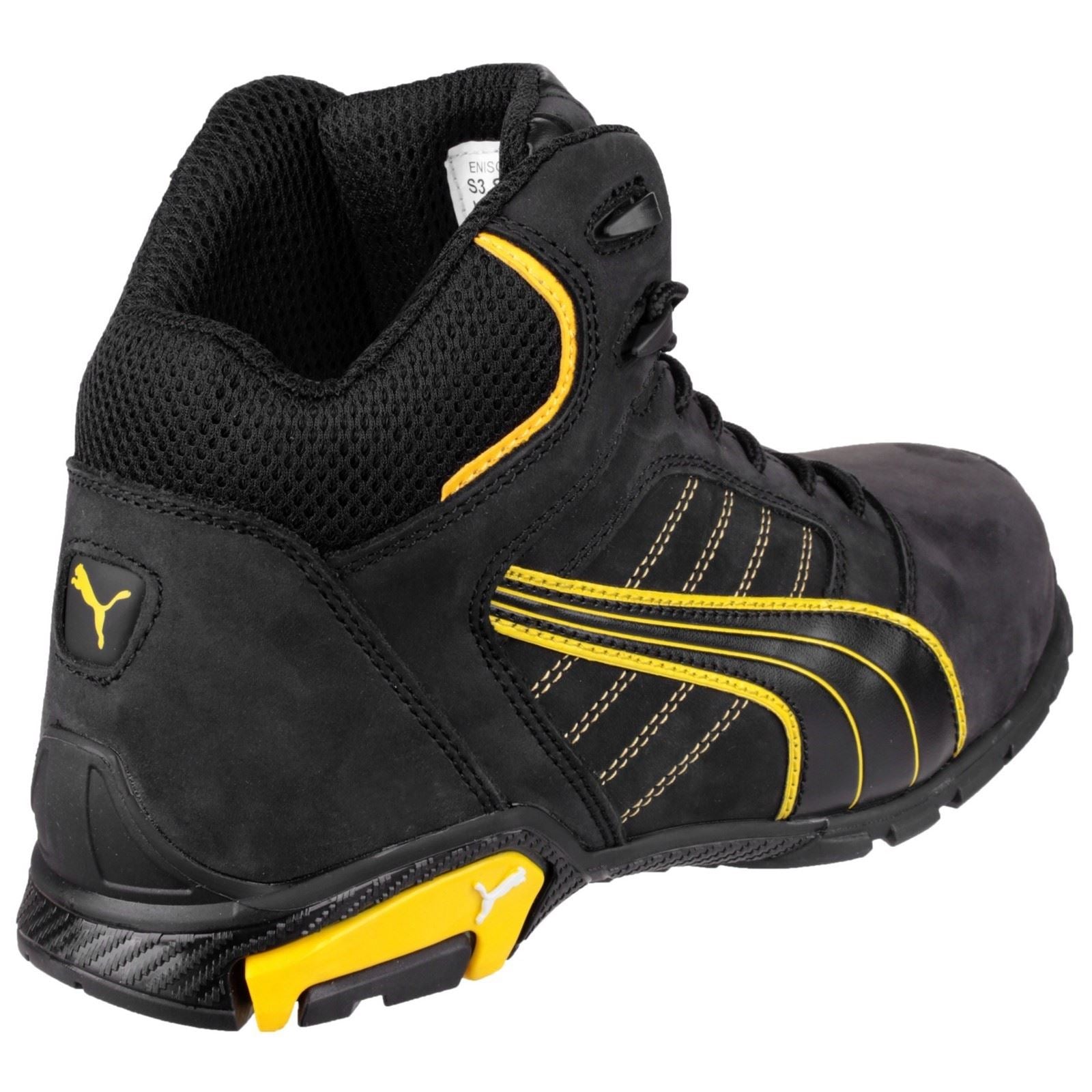 Puma Safety Amsterdam Mid Leather Black Safety Boots