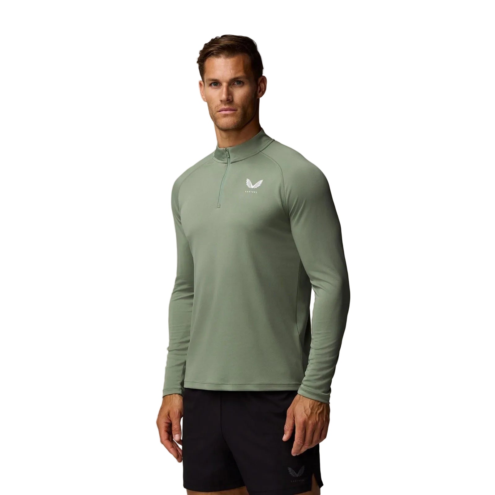 Castore Adapt Training 1/4 Zip Top Polyester Men's Blue Activewear T-Shirts