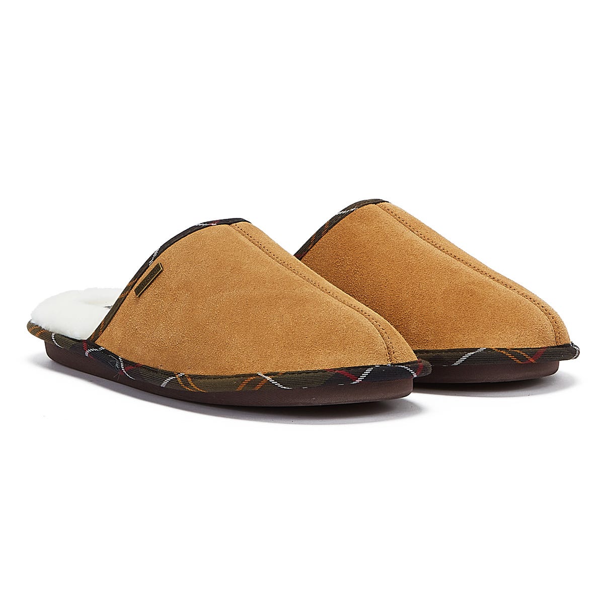 Barbour Young Suede Mens Sand Slippers