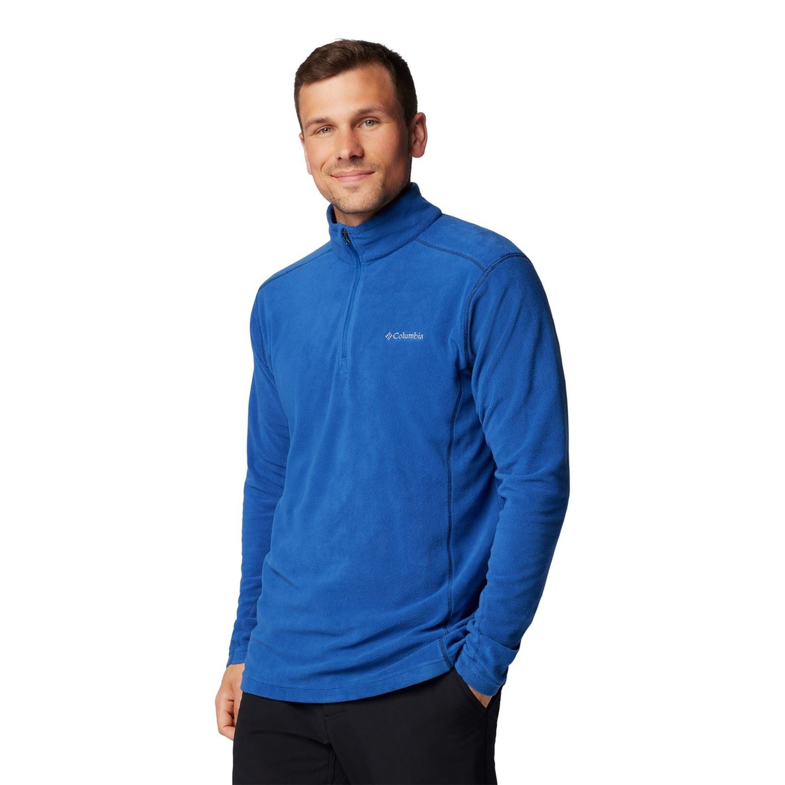Columbia Klamath Range II Half Zip Men's Blue Fleece Jacket