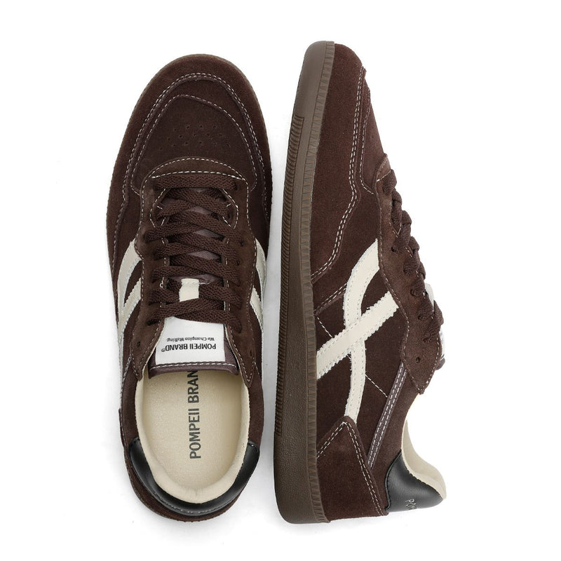 Pompeii Elan Sala Suede Men's Ecru/Biscuit Trainers