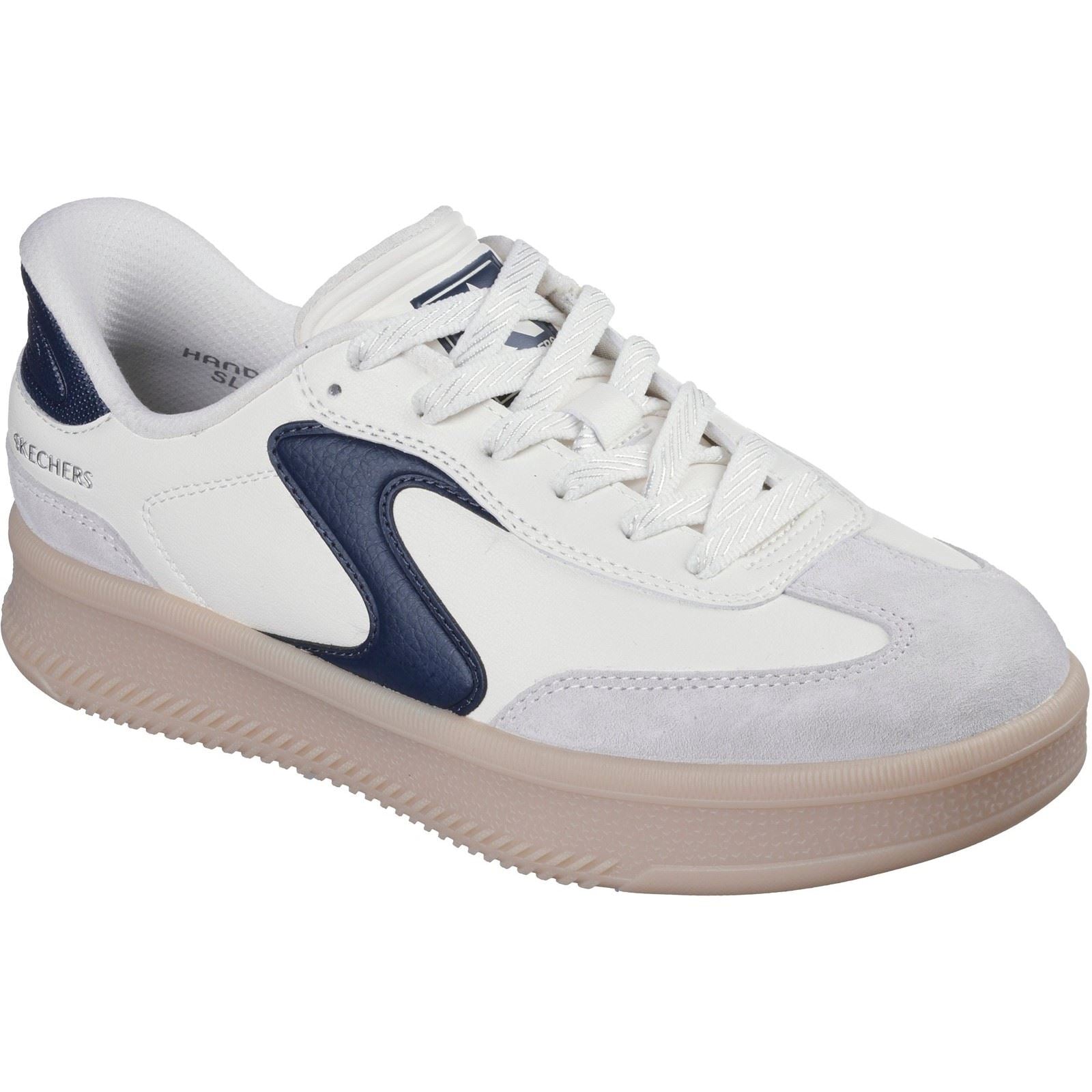 Skechers Hotshot HI - Lifted Luxe Polyurethane Women's Off White/Navy Trainers