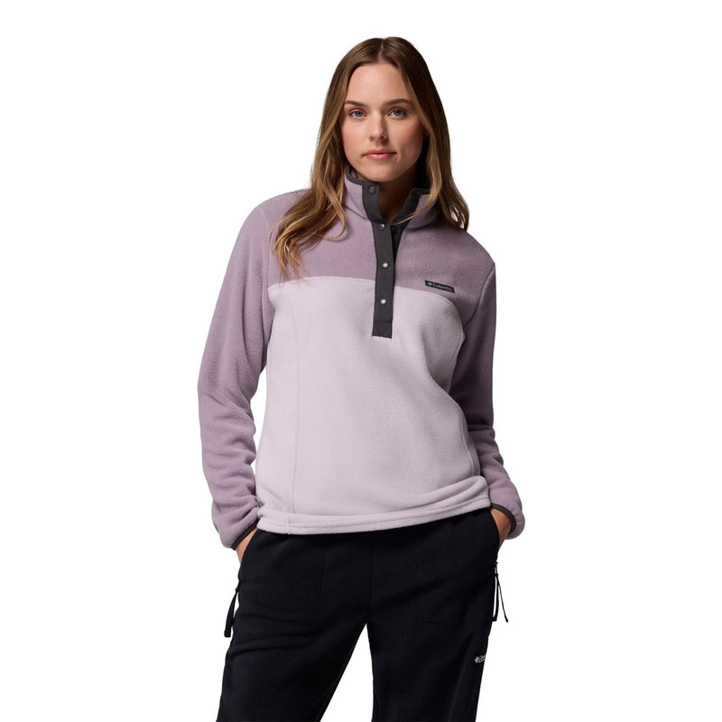 Columbia Benton Springs 1/2 Snap Pull Over II Polyester Women's Purple Pullover