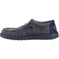 HEYDUDE Wally Stretch Mesh Synthetic Men's Navy Blazer Moccasins Shoes