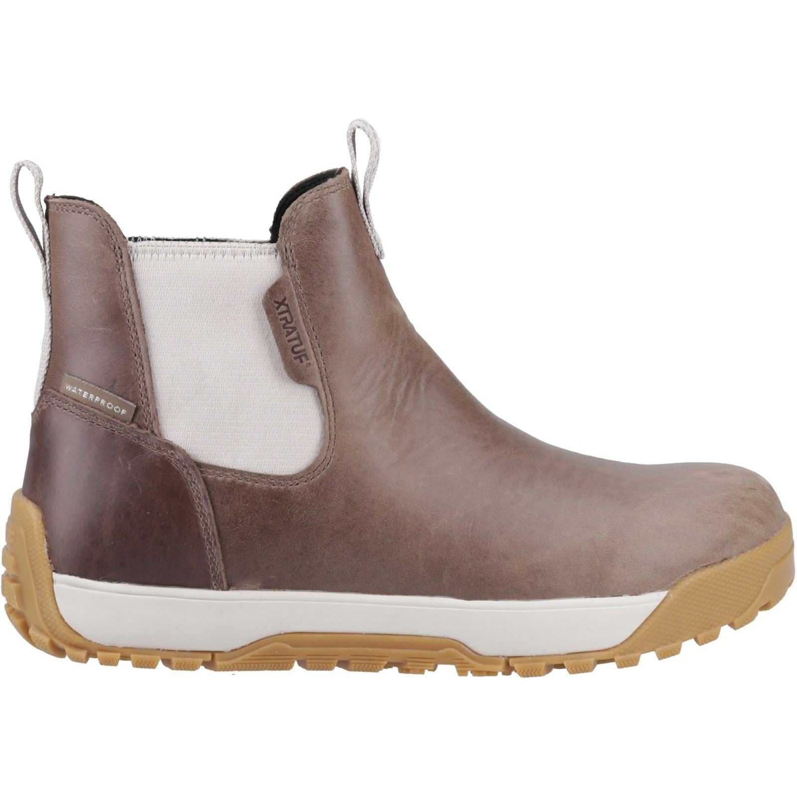 Xtratuf Ankle Deck Boot Leather Leather Women's Stone Wellington Boots