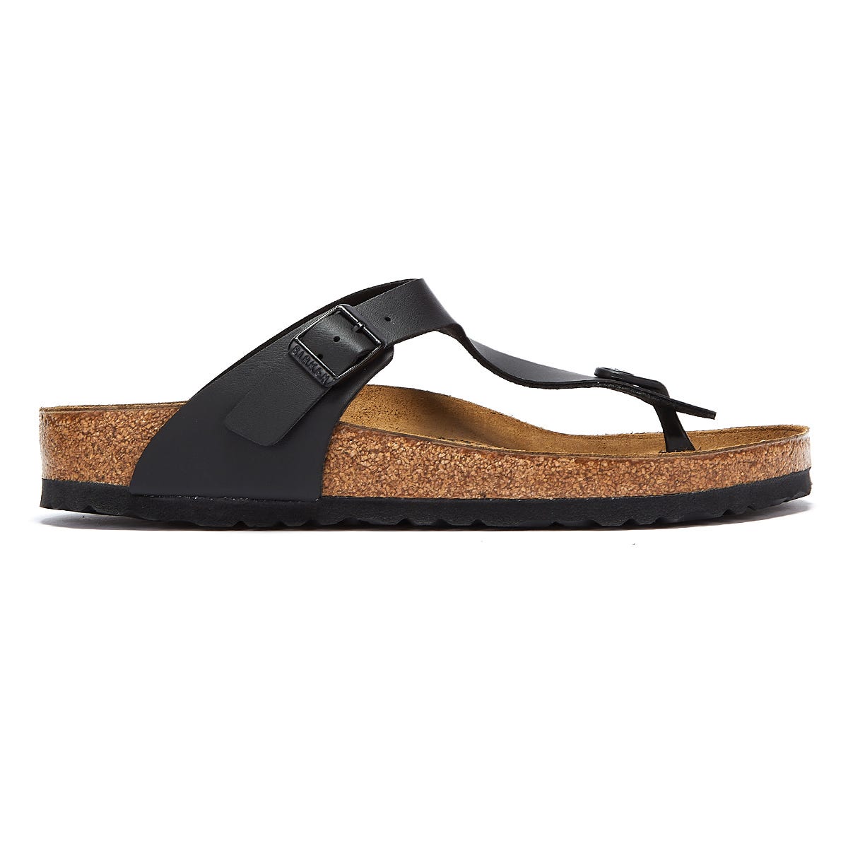 Birkenstock Gizeh Birko-Flor Womens Black Sandals