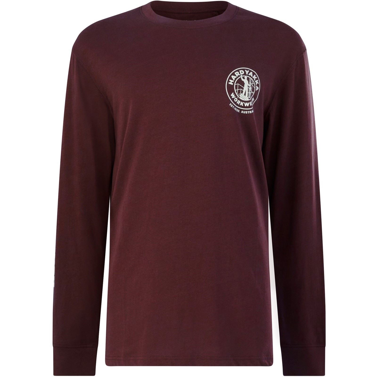 Hard Yakka Heritage Icon Cotton Men's Red T-Shirt