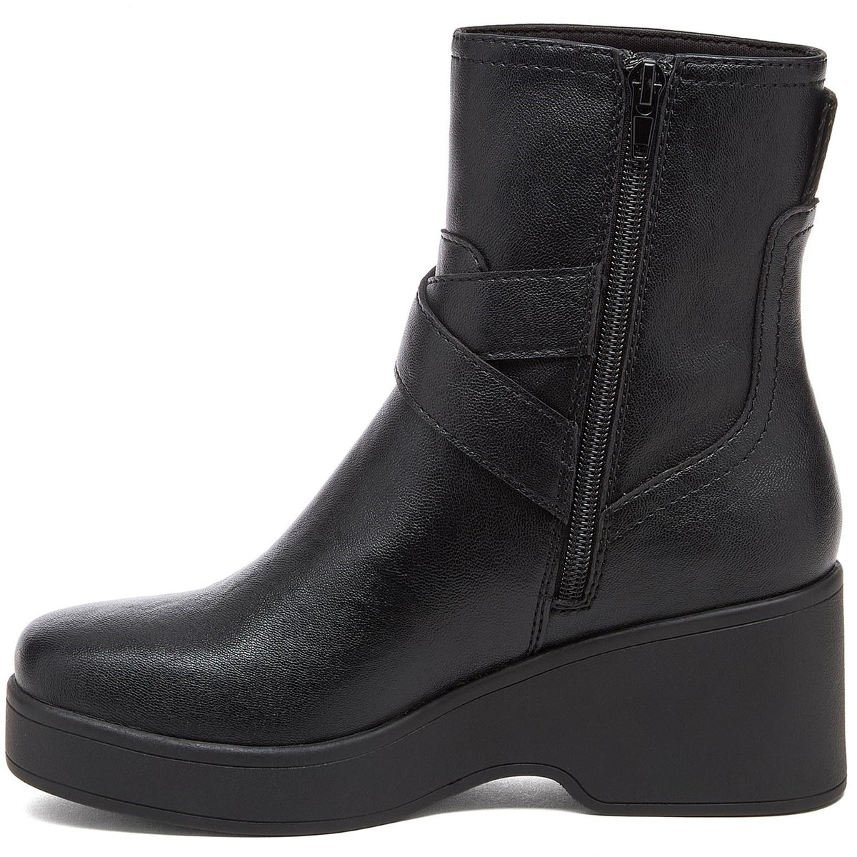 Rocket Dog Jimmy Bangor Polyurethane Women's Black Heeled Ankle Boots