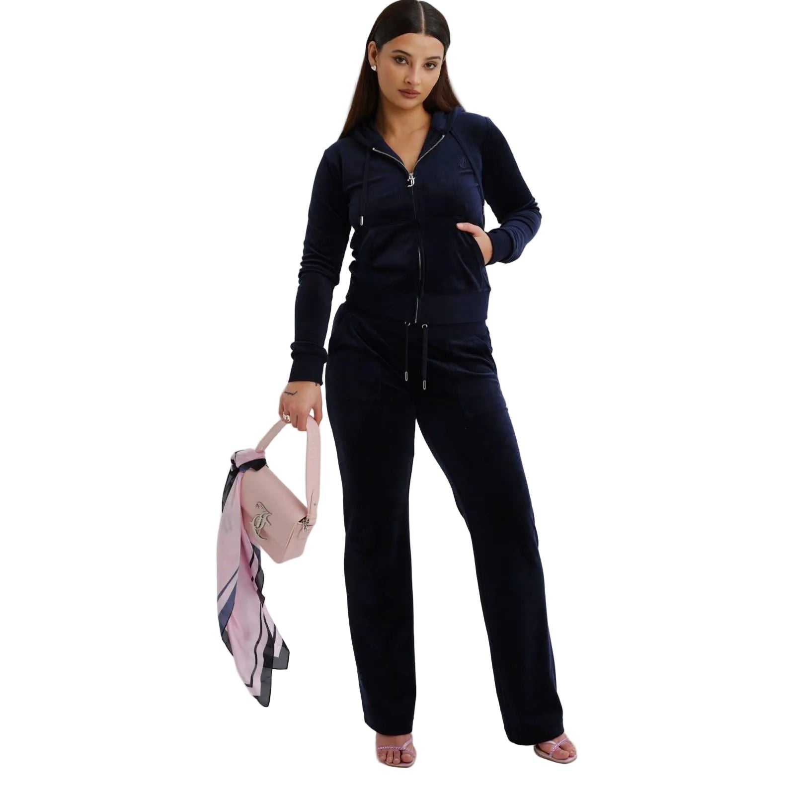 Juicy Couture Del Ray Polyester Women's Blue Joggers