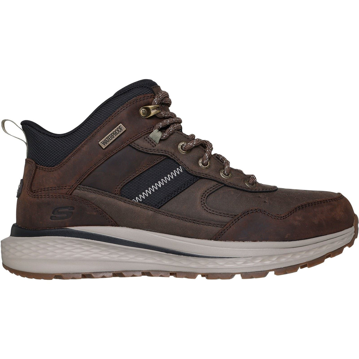 Skechers Slade Ultra Turner Leather Men's Cocoa Ankle Boots