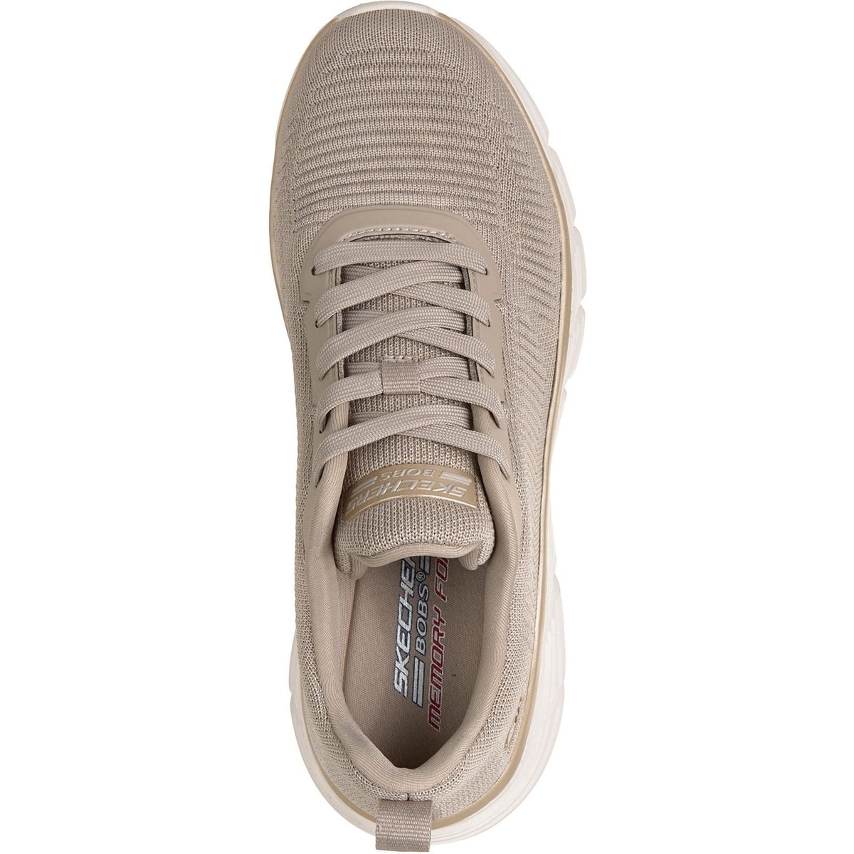 Skechers Bobs B Flex Hi Flying Textile Women's Taupe/Gold Trainers