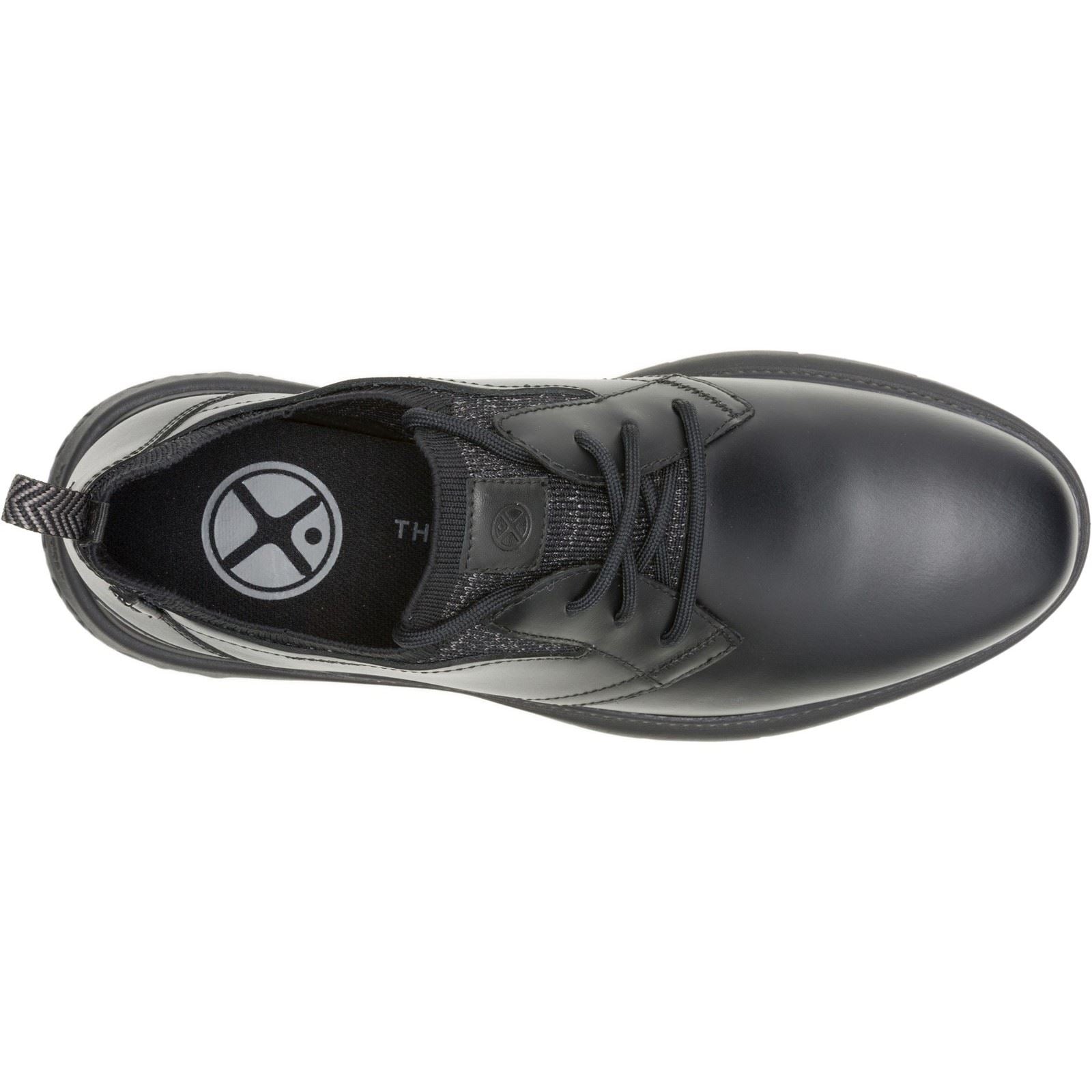 Hush Puppies Excel Leather Men's Black/Black Lace-Up Shoes
