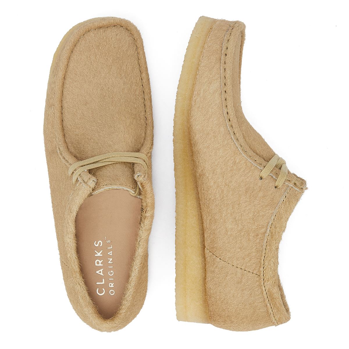 Clarks Originals Wallabee Hair On Men's Maple Lace-Up Shoes