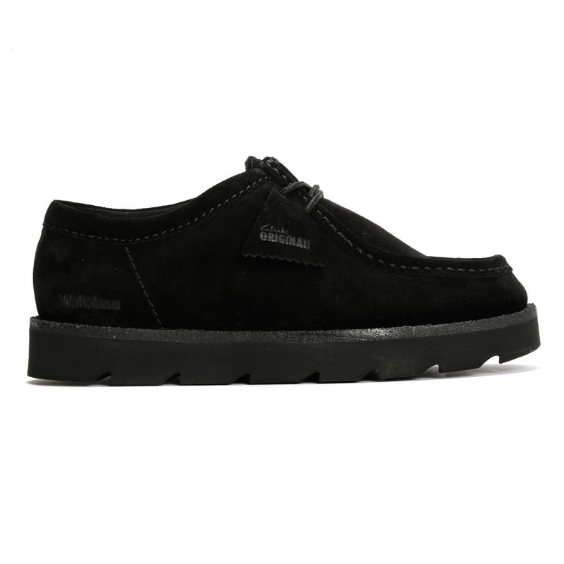 Clarks Originals Meare Wallabee Suede Men's Black Lace-Up Shoes