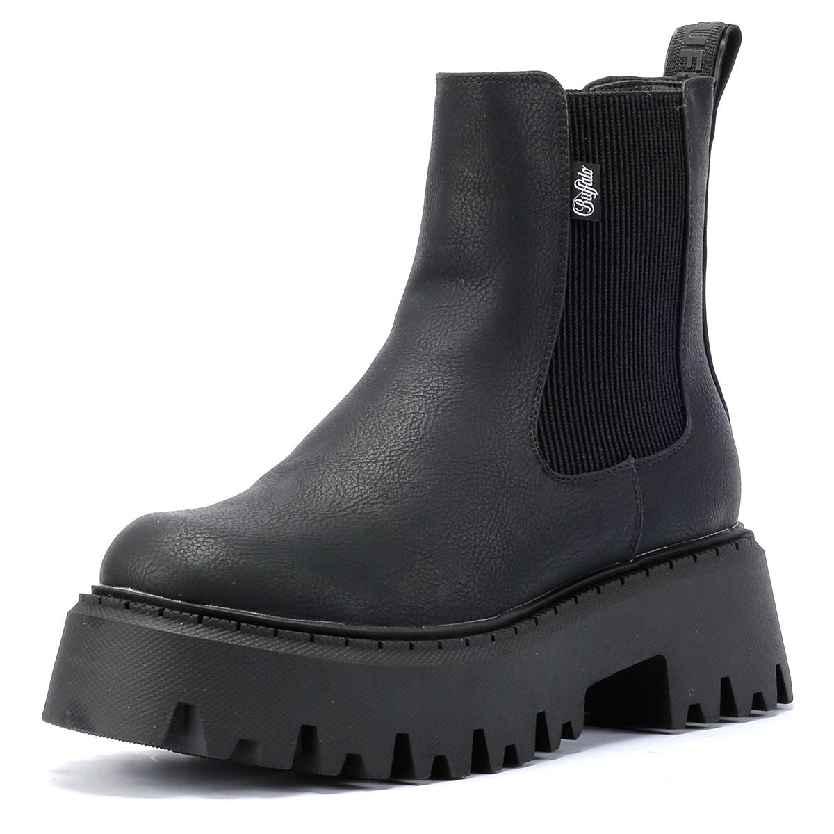 Buffalo Aspen Chelsea Vegan Nappa Women's Black Boots