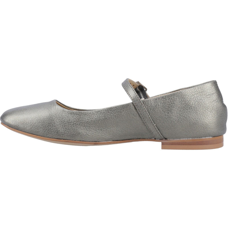 Hush Puppies Pasha Leather Women's Pewter Shoes