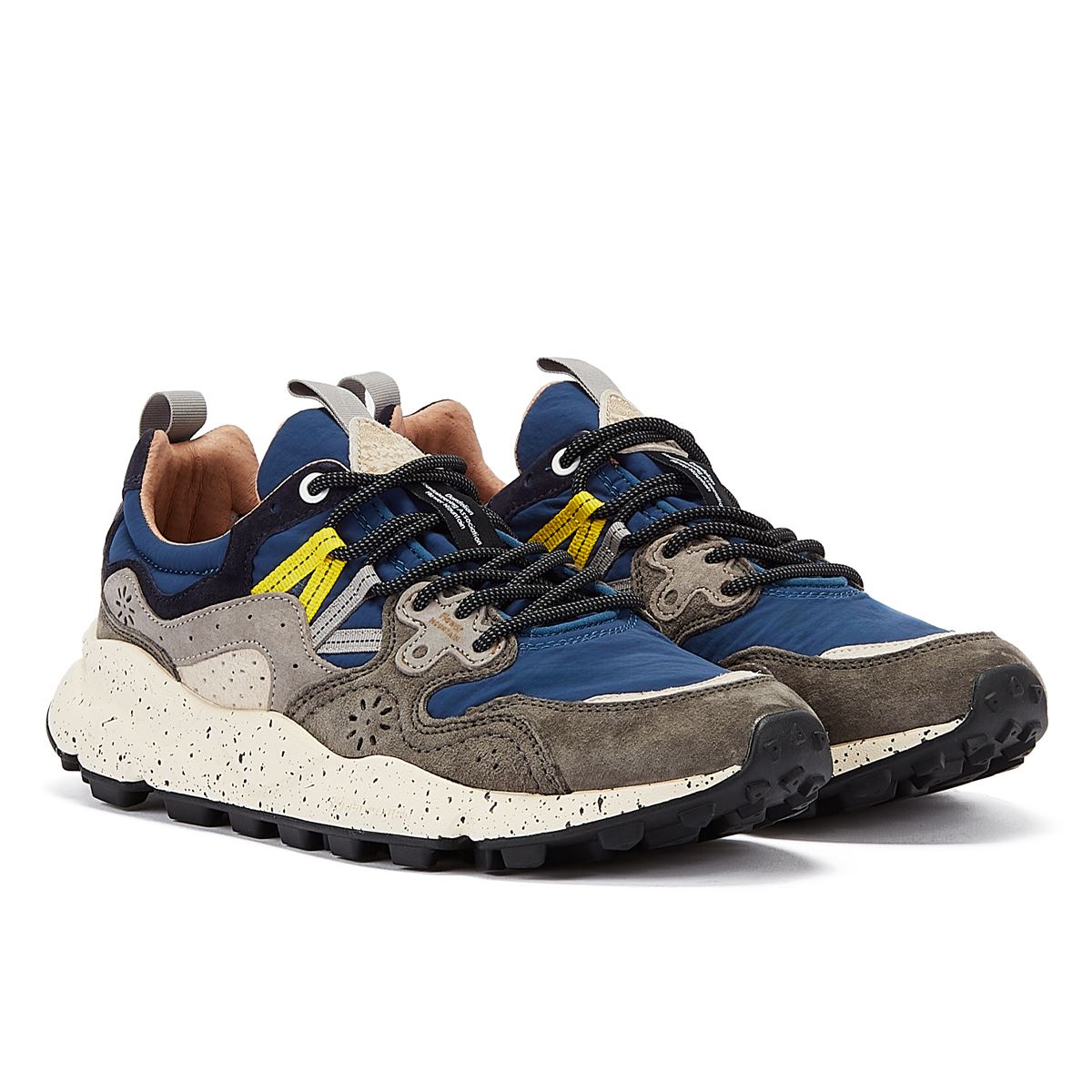 Flower Mountain Yamano Suede Men's Grey/Blue Trainers