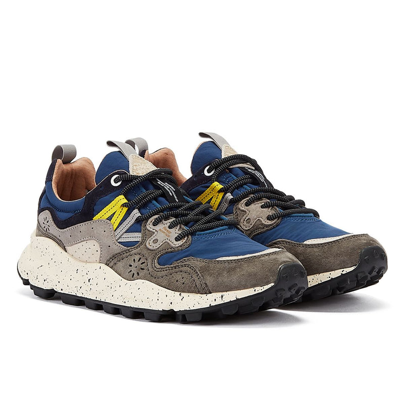 Flower Mountain Yamano Suede Men's Grey/Blue Trainers