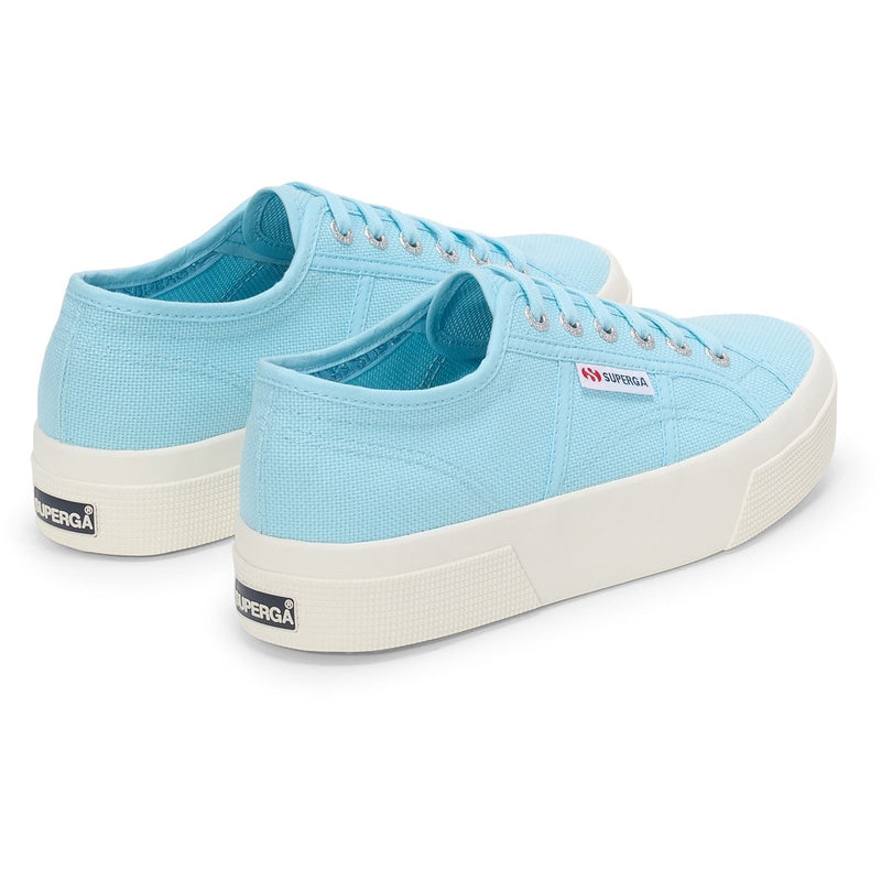 Superga 2740 PLATFORM Cotton Women's Crystal Azul Trainers