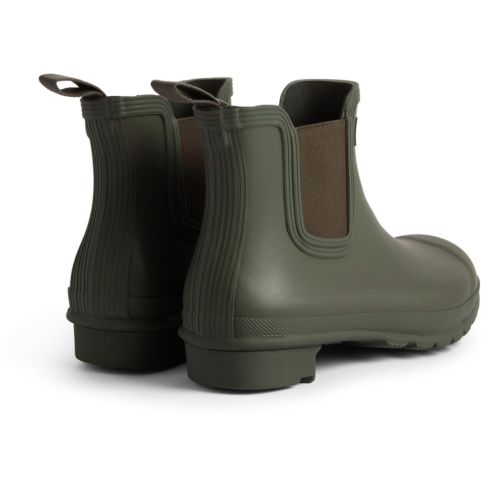 Hunter Original Chelsea Boot Rubber Women's Dark Olive Wellington Boots