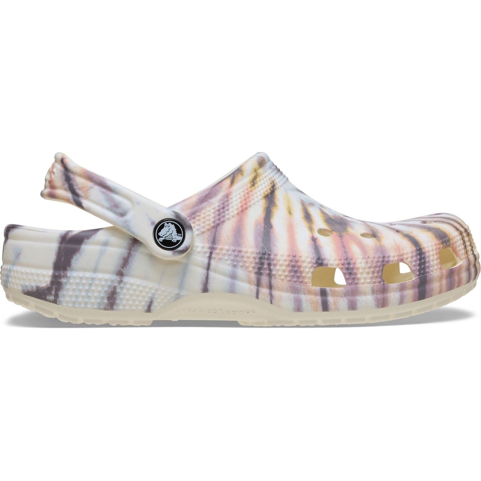 Crocs Classic Tie Dye Clog Thermoplastic Women's Chalk/Multi Clogs