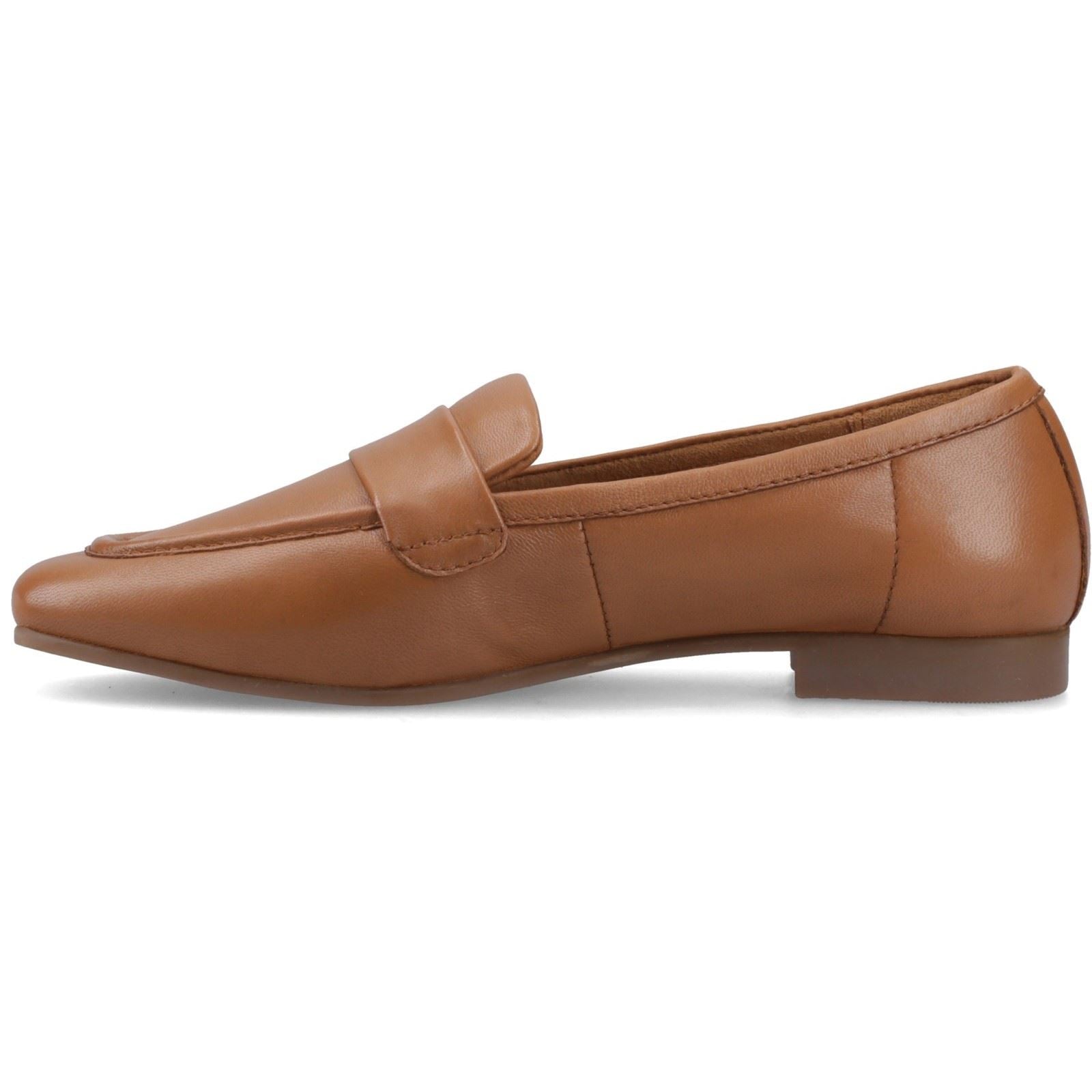 Hush Puppies Sutton Leather Women's Tan Loafers