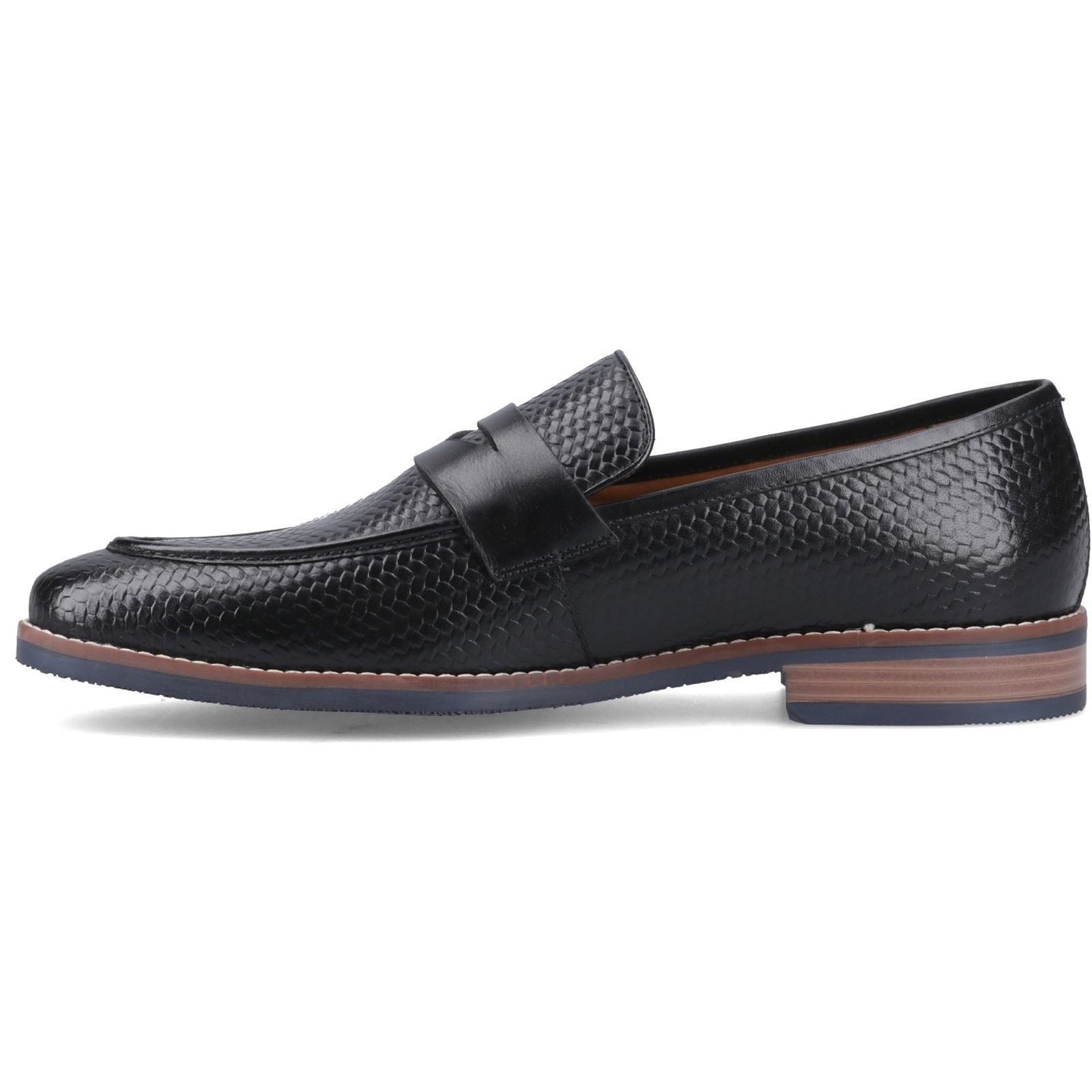 Hush Puppies Mitchell Leather Men's Black Loafers