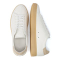Clae Bradley Leather Men's White/Natural Gum Trainers