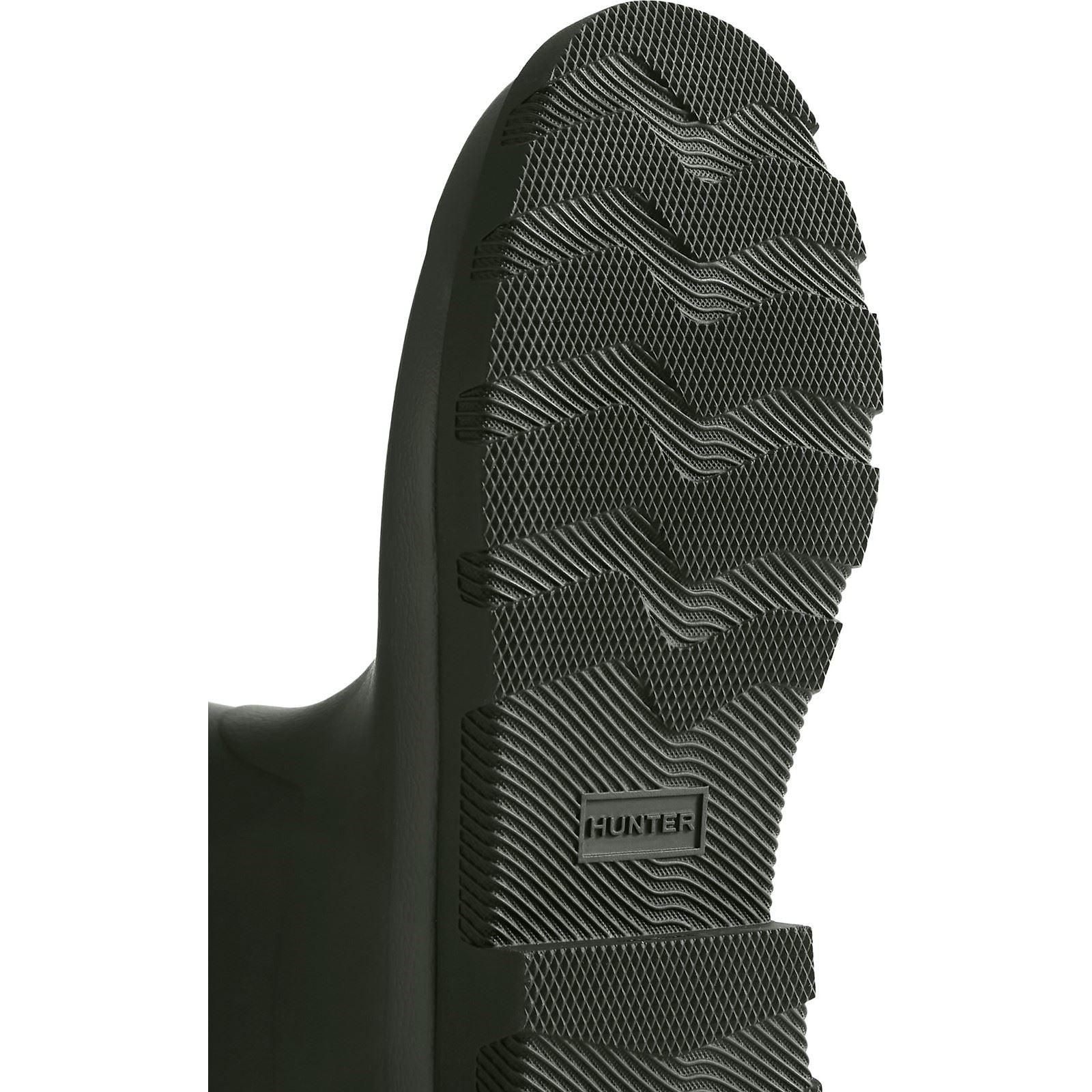 Hunter Downpour Adjustable Boot Rubber Women's Dark Olive/Black Wellington Boots