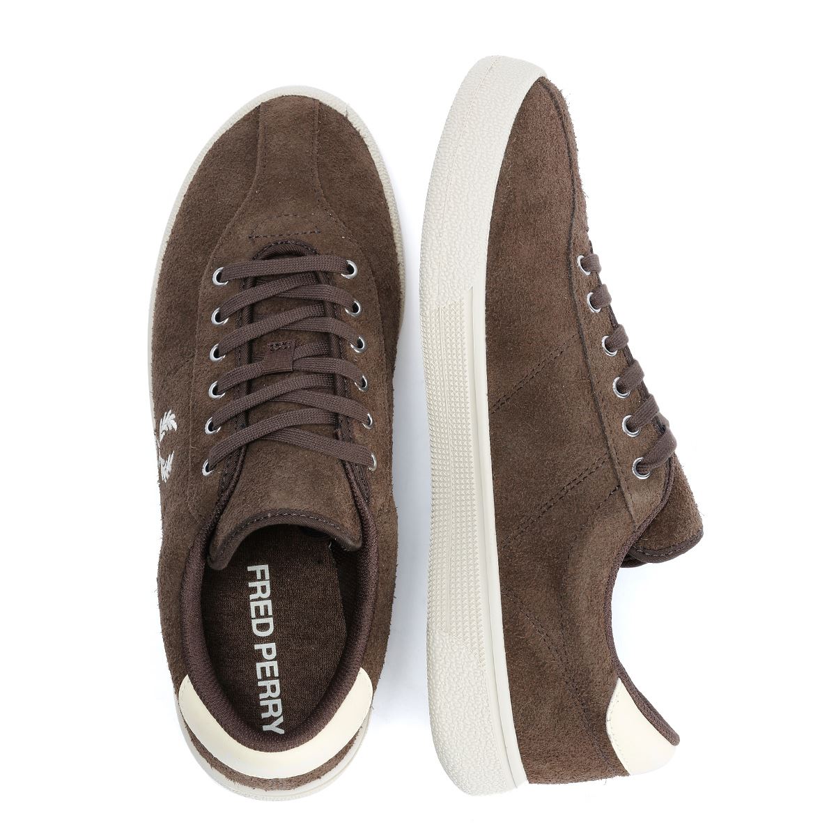 Fred Perry Tennis Shoe Suede Men's Tobacco/Ice Cream Trainers