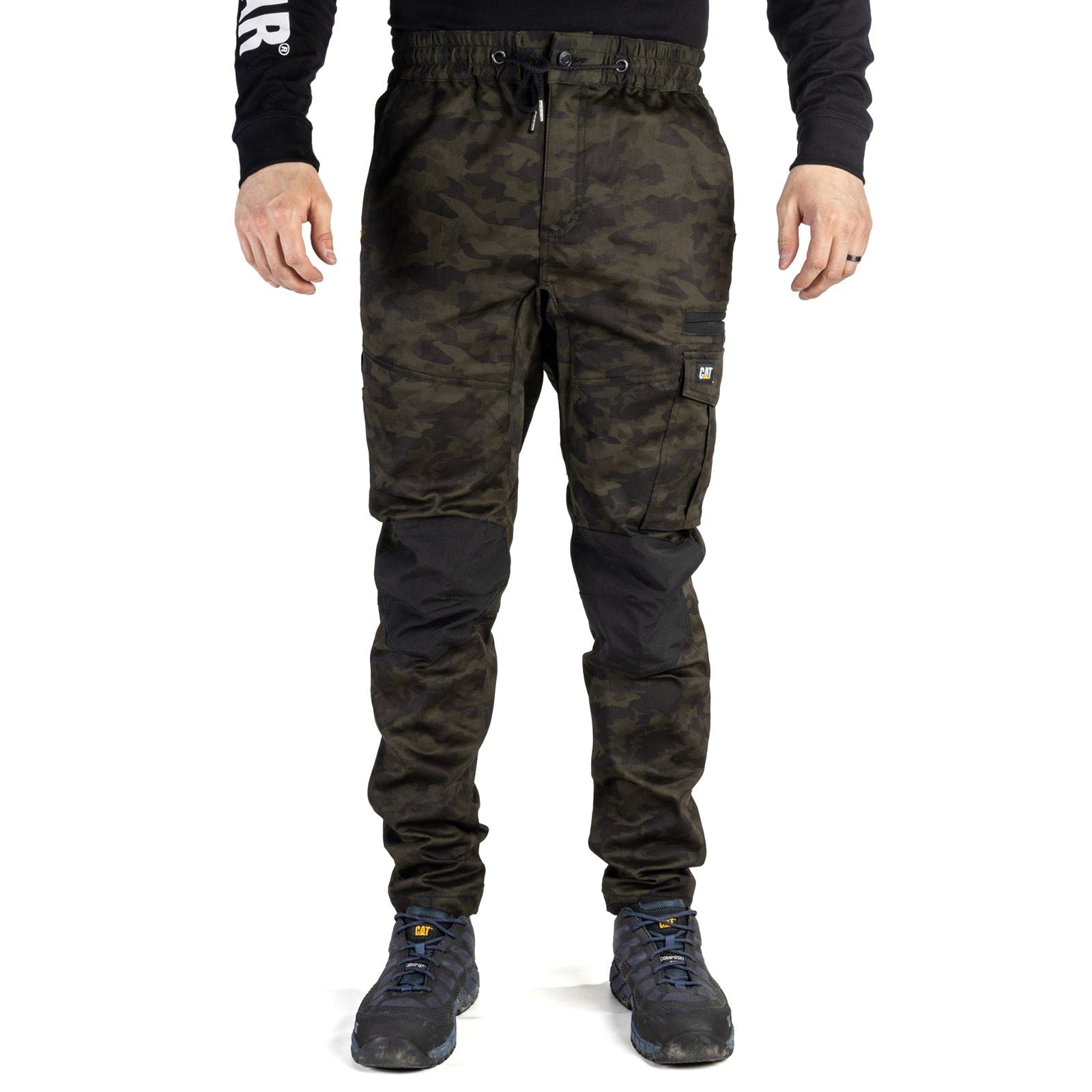 Caterpillar Dynamics Cotton Men's Green Outdoor Trousers