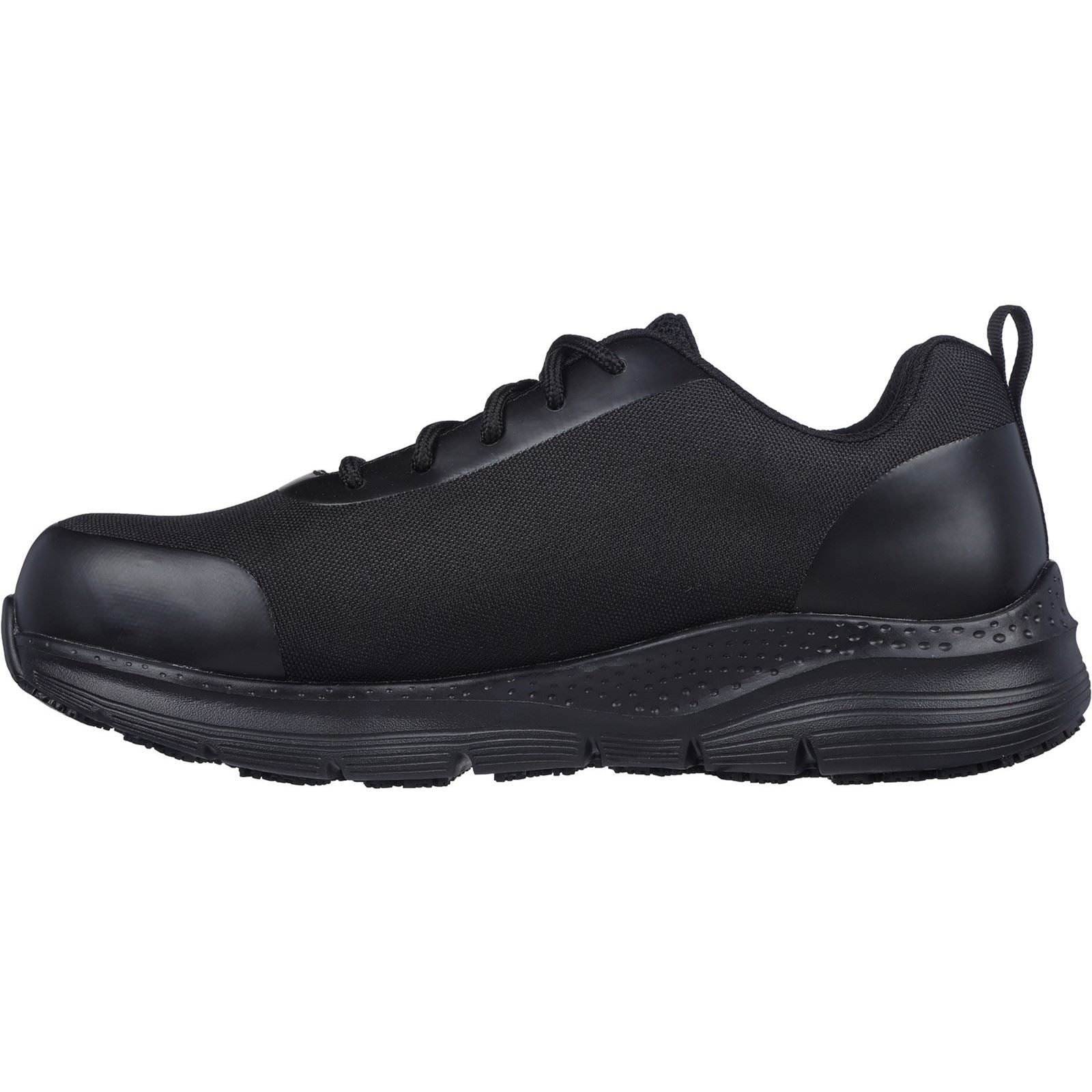 Skechers Workwear Arch Fit SR Ringstap Textile Men's Black Safety Trainers