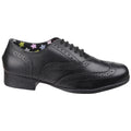 Hush Puppies Kada Youth Girls Black Leather Brogues