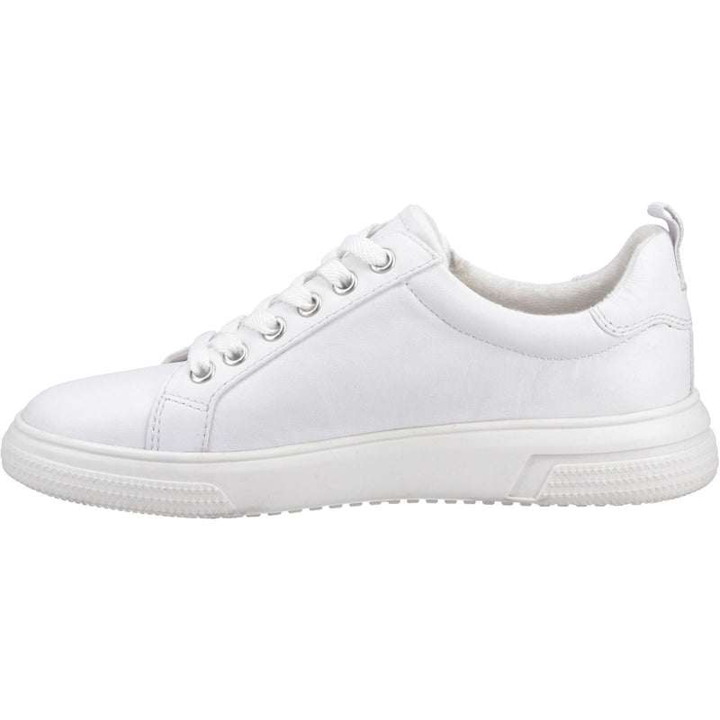 Hush Puppies Martha Leather Women's White Trainers