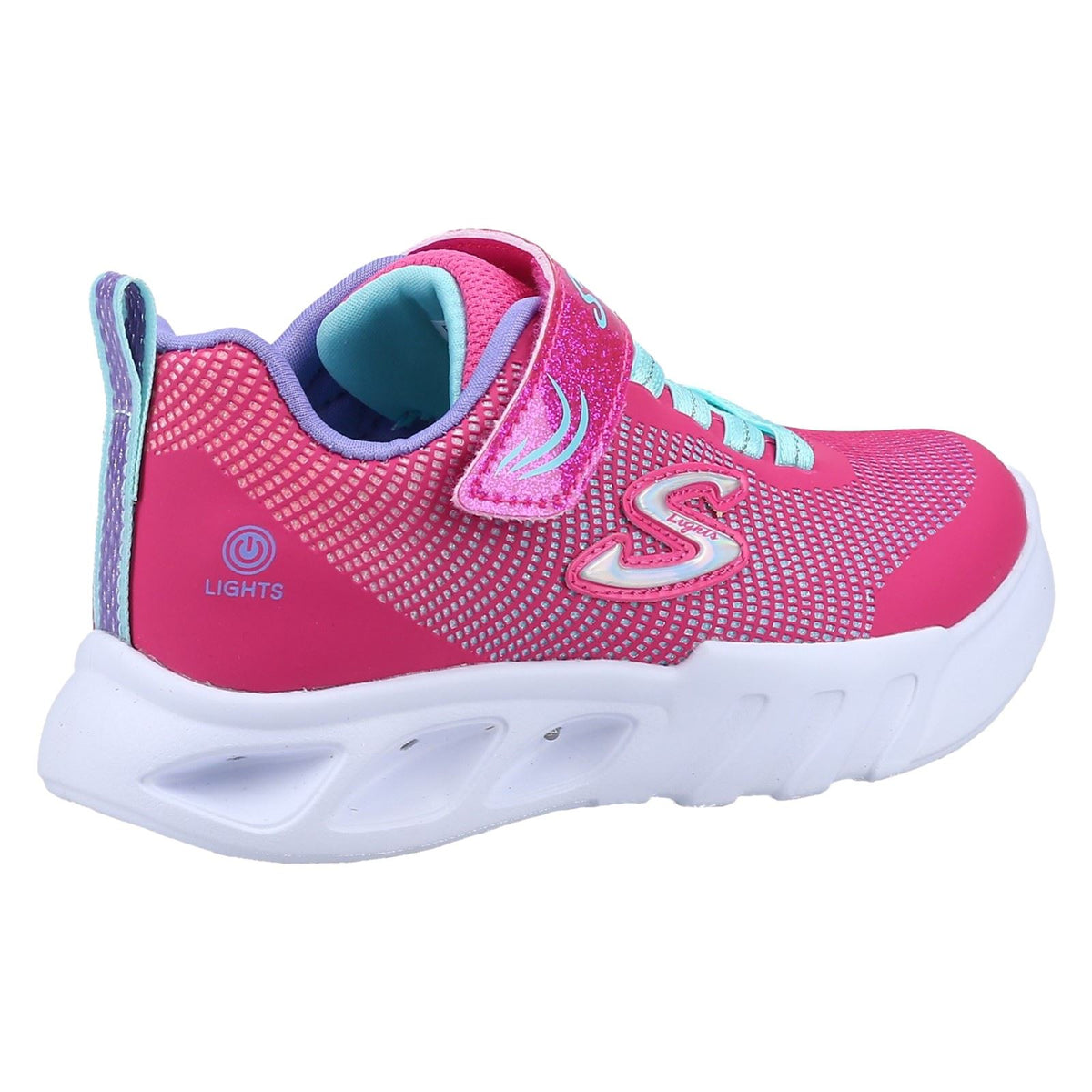 Skechers Flicker Flash Girl's Pink/Multi Trainers