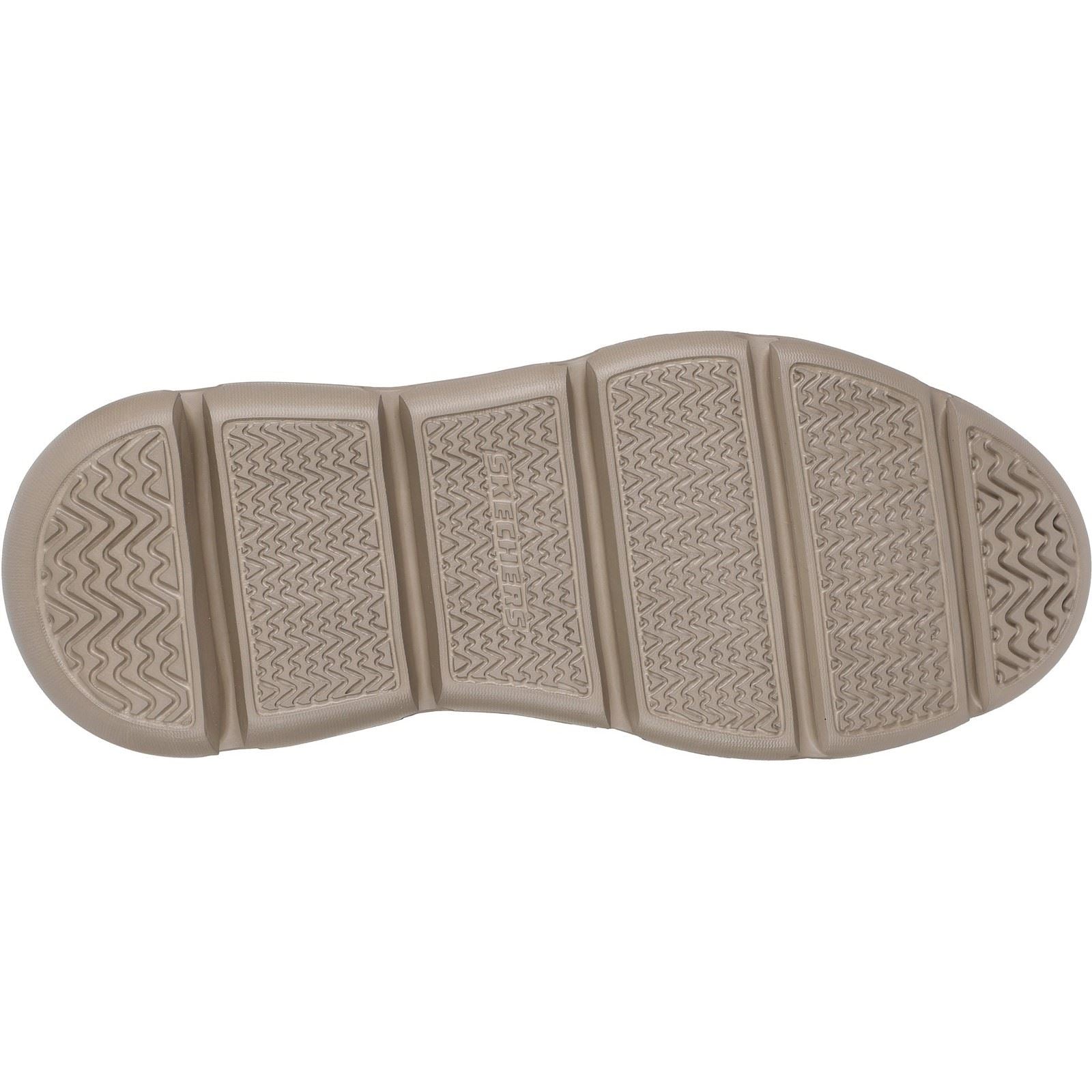 Skechers Garza Duran Leather Men's Taupe Trainers