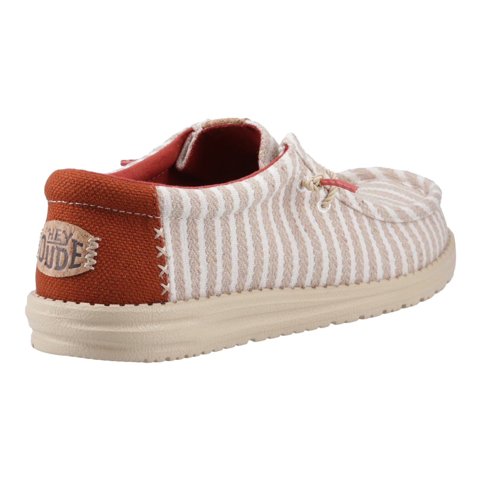 HEYDUDE Wally Resort Synthetic Blend Men's Multi/Chili Red Moccasins Shoes