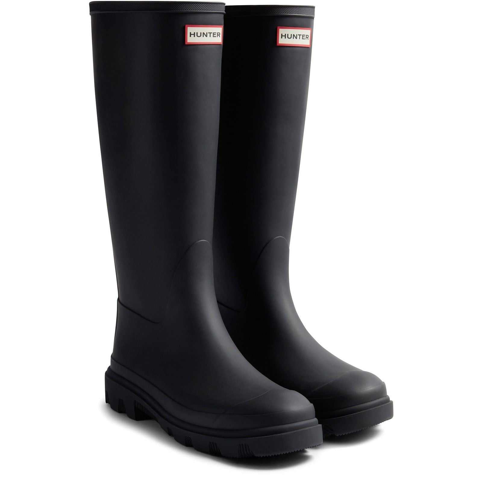 Hunter Unisex Downpour Tall Rubber Men's BLACK Wellington Boots