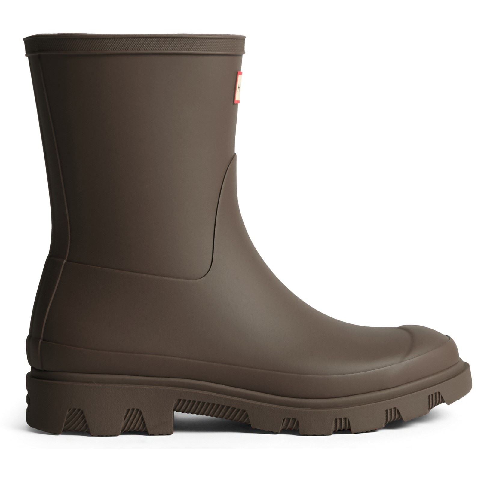 Hunter Downpour Short Boot Rubber Men's Chocolate Brown Wellington Boots