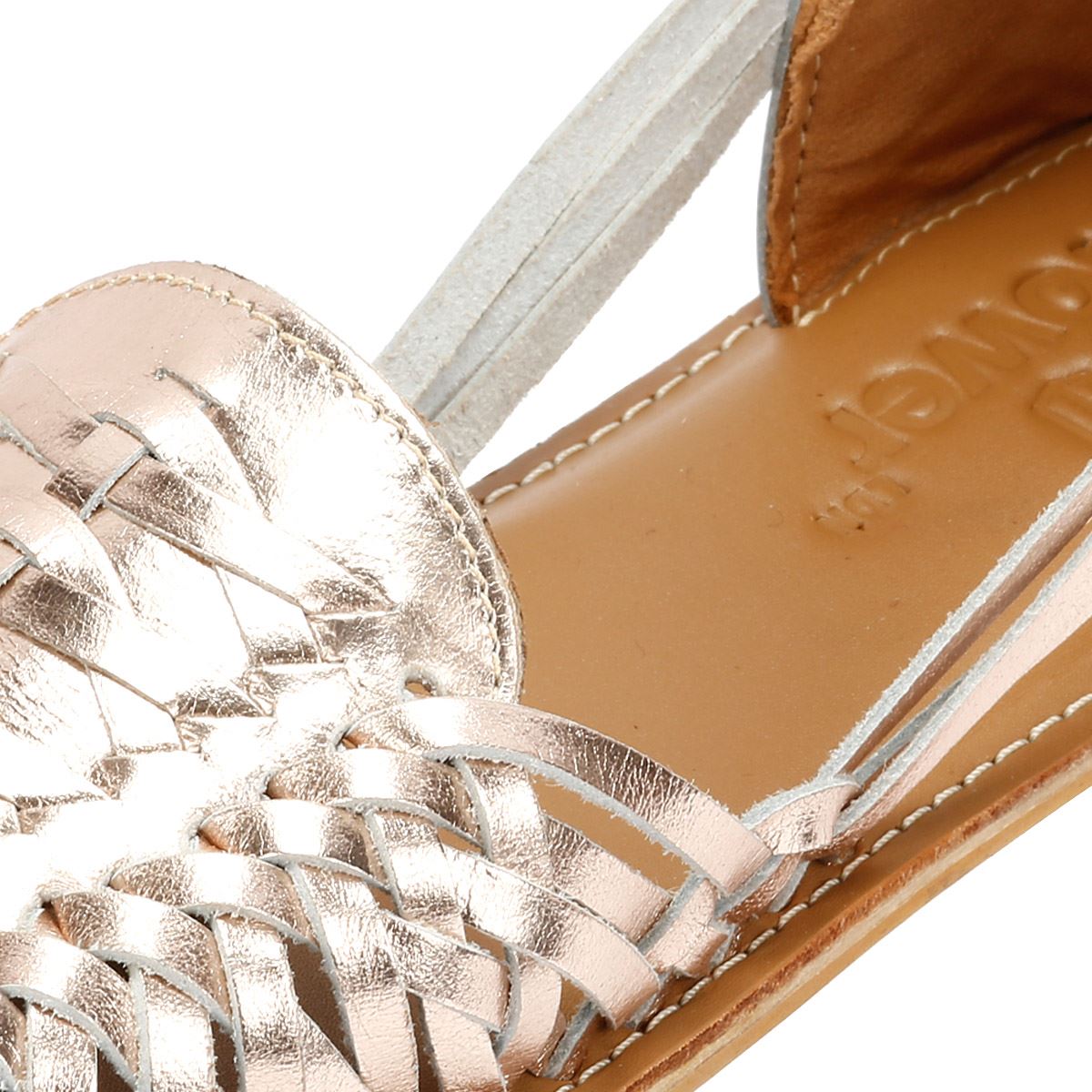 Tower London Hurache Leather Women's Gold Metallic Shoes